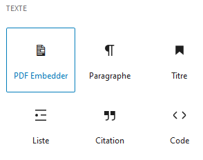 Bloc PDF Embedder